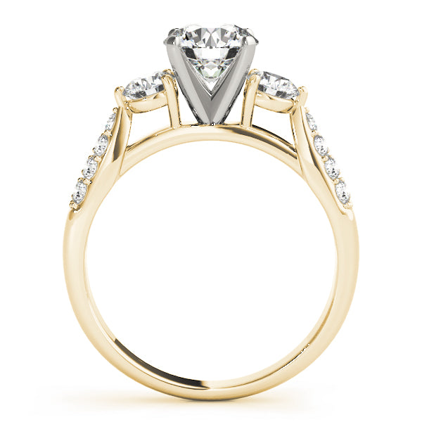ENGAGEMENT RINGS 3 STONE ROUND