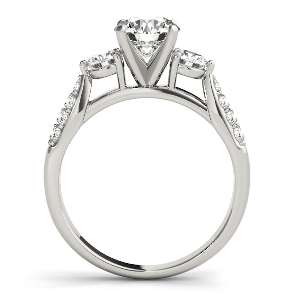 ENGAGEMENT RINGS 3 STONE ROUND