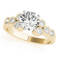 Cluster Sides Milgrain Engagement Rings