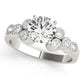 Cluster Sides Milgrain Engagement Rings