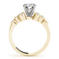 Cluster Sides Milgrain Engagement Rings