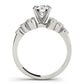 Cluster Sides Milgrain Engagement Rings