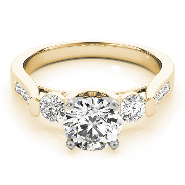 ENGAGEMENT RINGS 3 STONE ROUND