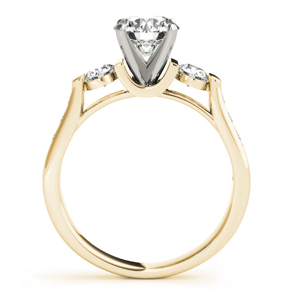 ENGAGEMENT RINGS 3 STONE ROUND