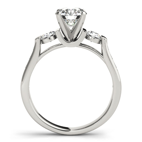ENGAGEMENT RINGS 3 STONE ROUND
