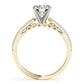Double Row Pavé Solitaire Engagement Rings