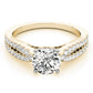 Split Band Cathedral Engagement Ring