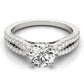 Split Band Cathedral Engagement Ring