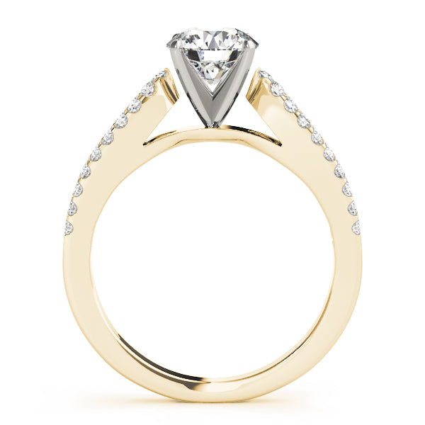 Split Band Cathedral Engagement Ring