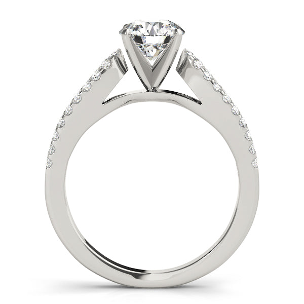 Split Band Cathedral Engagement Ring