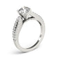 Split Band Cathedral Engagement Ring
