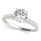 Single Row Prong Set Engagement Ring