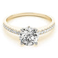 Single Row Prong Set Engagement Ring