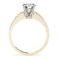 Single Row Prong Set Engagement Ring