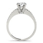 Single Row Prong Set Engagement Ring