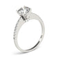 Single Row Prong Set Engagement Ring