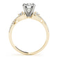 Bypass Multirow Twisted Engagement Ring