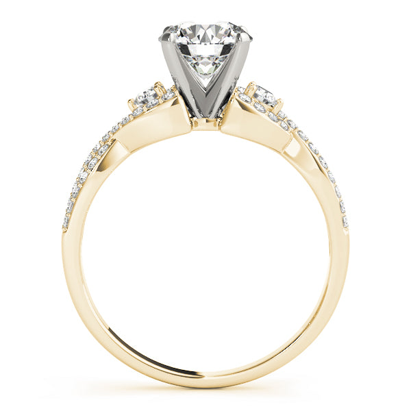 Bypass Multirow Twisted Engagement Ring