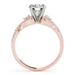 Bypass Multirow Twisted Engagement Ring