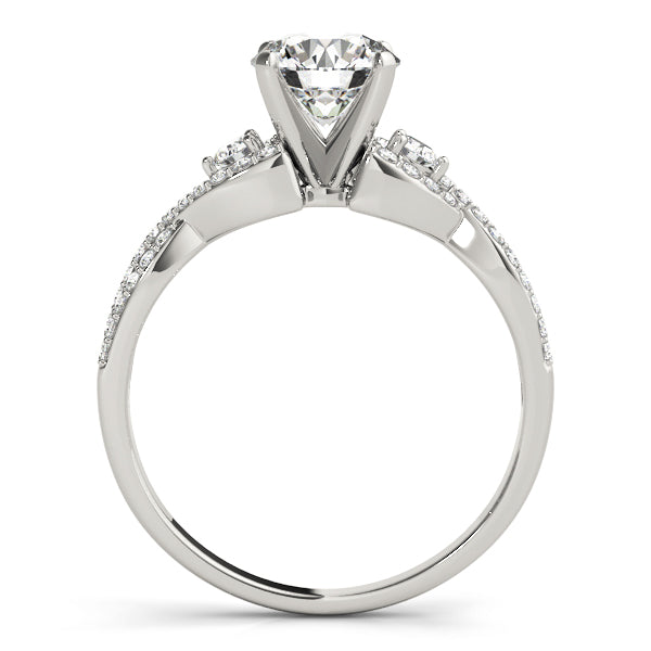 Bypass Multirow Twisted Engagement Ring