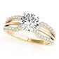 Multirow Split Shank Engagement Ring