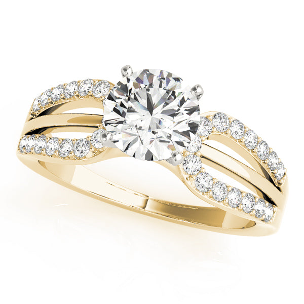 Multirow Split Shank Engagement Ring
