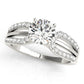 Multirow Split Shank Engagement Ring