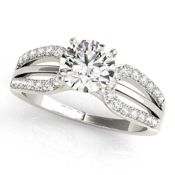Multirow Split Shank Engagement Ring