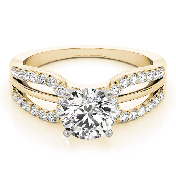 Multirow Split Shank Engagement Ring