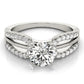 Multirow Split Shank Engagement Ring
