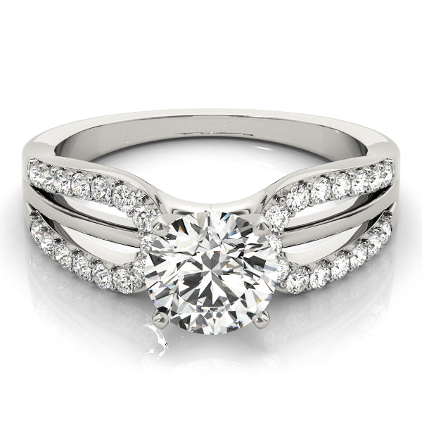 Multirow Split Shank Engagement Ring
