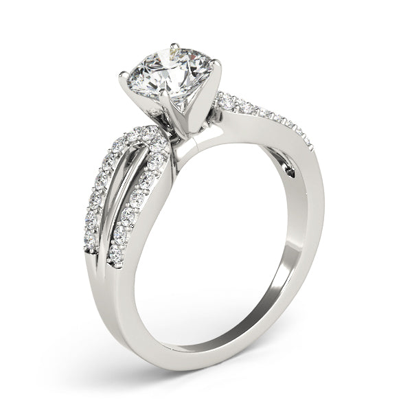 Multirow Split Shank Engagement Ring