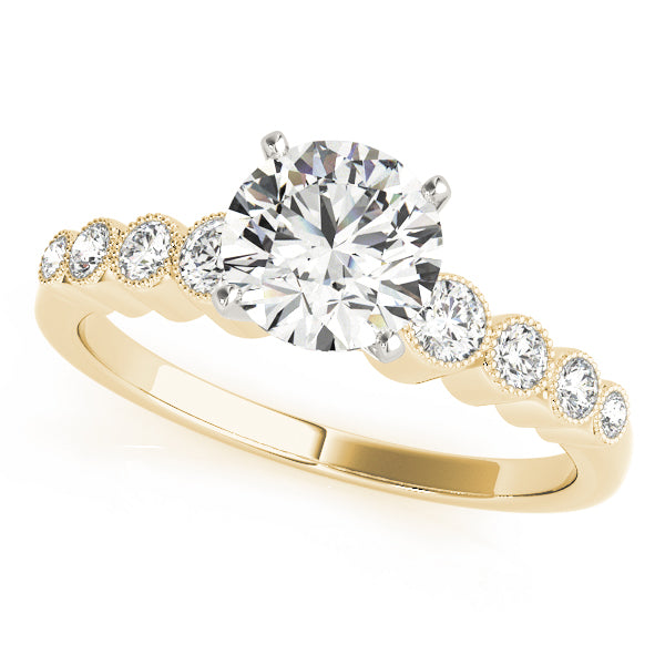 Vintage-Inspired Bezel Set Engagement Ring