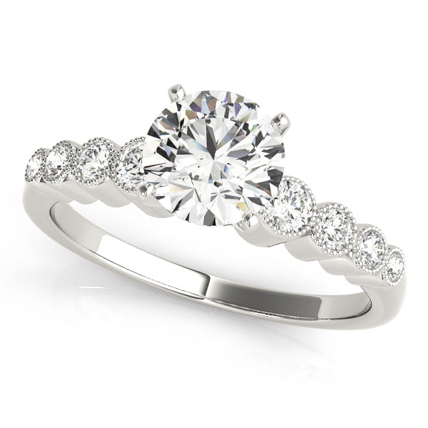 Vintage-Inspired Bezel Set Engagement Ring