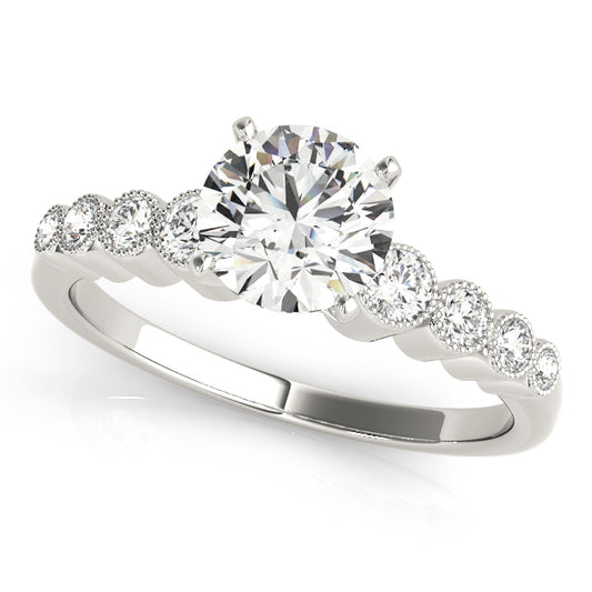 Vintage-Inspired Bezel Set Engagement Ring