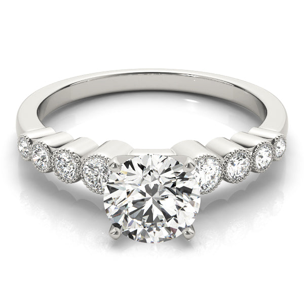 Vintage-Inspired Bezel Set Engagement Ring