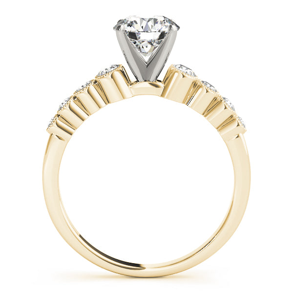 Vintage-Inspired Bezel Set Engagement Ring