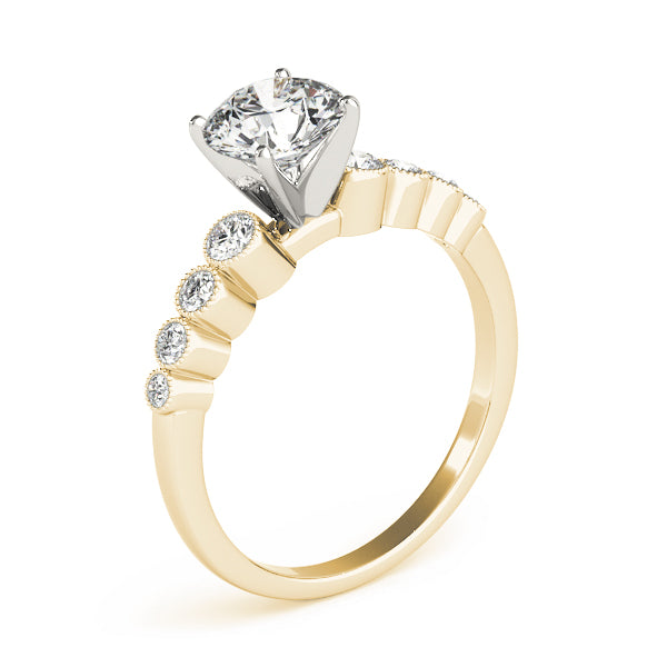 Vintage-Inspired Bezel Set Engagement Ring