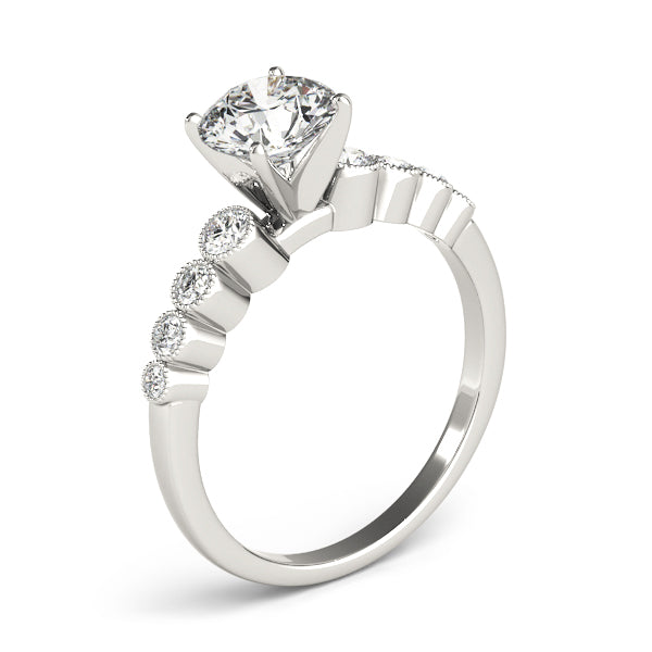 Vintage-Inspired Bezel Set Engagement Ring