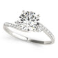 Bypass Single Row Engagement Ring
