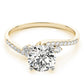 Bypass Single Row Engagement Ring