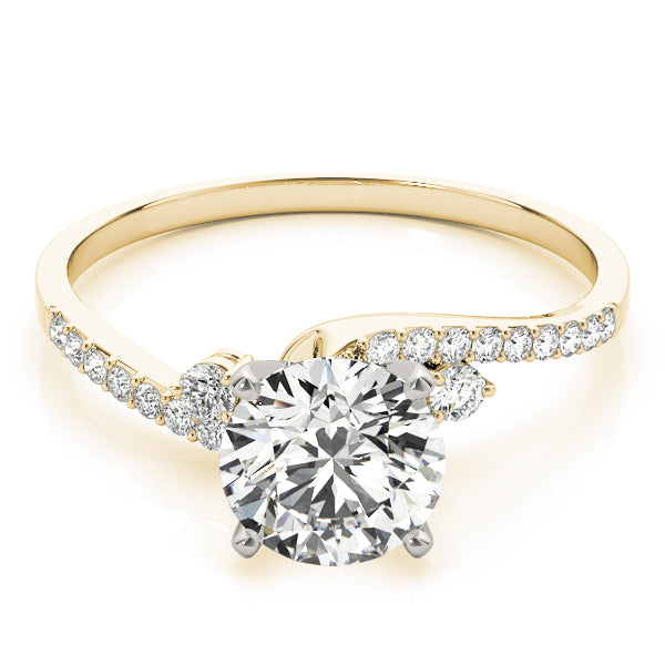 Bypass Single Row Engagement Ring