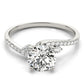 Bypass Single Row Engagement Ring