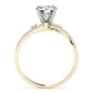 Bypass Single Row Engagement Ring
