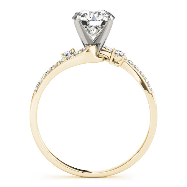Bypass Single Row Engagement Ring