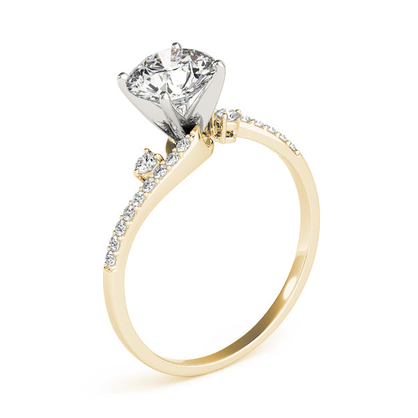 Bypass Single Row Engagement Ring