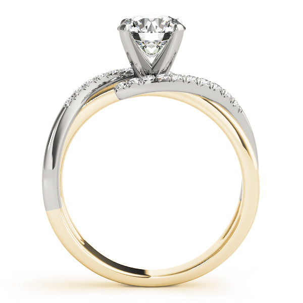 Bypass Twisted Engagement Ring