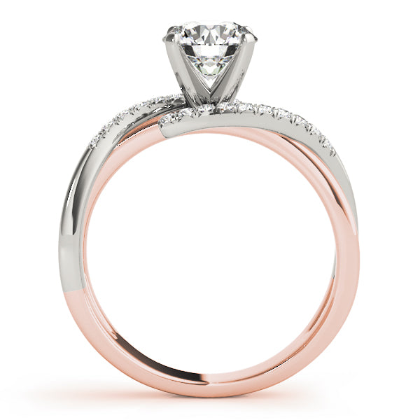 Bypass Twisted Engagement Ring