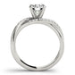 Bypass Twisted Engagement Ring