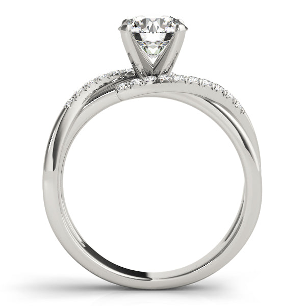 Bypass Twisted Engagement Ring